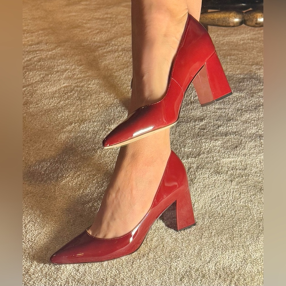 Marc Fisher “Zala” Red Patent Leather Pumps - Picture 2 of 7